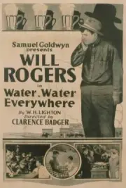 Water Poster Everywhere Us Poster Will Rogers 1920 Old Movie Photo