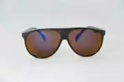 Alain Prost 457 Black Sunglasses PX2000 Brown Lens Purple Anti-Reflective