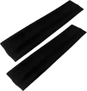 WESTEND CHOICE 5cm Wide Headbands 2 Pack Plain Stretchy Kylie Head Band Bandeau Unisex Headbands for Women & men Soft Hair Band Gym Exercise Yoga Headband (Black)