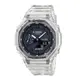 【CASIO 卡西歐】G-SHOCK 八角農家橡樹雙顯手錶 黑x透明 GA-2100SKE-7A