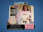 White Back to Basics Adult BIB Apron Personize Decorate Embellish One Size NIP!