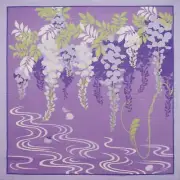 Maeda Senko Flower Scenery Small Furoshiki Wisteria
