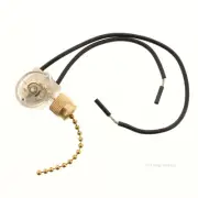 Necon- Black 1/6A 125V 3A 250VAC Pull String Switch
