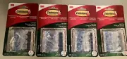 4 Packs Of 3M Command String Clips- *8 Clips/8 Adhesive Strips In Each Pack