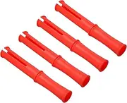 uxcell 10inch Shrink Wrap Handle, 4 Pcs Stretch Wrap Dispenser Stretch Film Dispenser Small Hand Dispenser Saver for 1.5 inch Core Furniture Wrapping Moving Packing Warehouses, Red