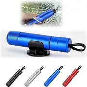 Portable Car Safety Hammer Emergency Escape Tool,Reusable Car Window Breaker,2-in-1 Glass Breaker and Seatbelt Cutter Life-Saving Essentials,Auto Rescue Tools for Land and Underwater (Blue)