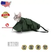 Large Cat Restraint Bag - Premium Grooming Carrier for House Cats, Soft & Safe
