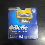 Gillette Proglide Shield Mens Razor Blade Refills 4 Cartridges