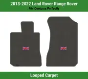 Lloyd Classic Loop Front Mats for '13-22 Land Rover Range Rover w/British Flag (for: Land Rover)