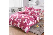 Rainbow Unicorn Quilt Doona Duvet Cover Set