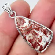 Natural Rosetta Picture Jasper 925 Sterling Silver Pendant Jewelry P-1079