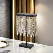 Cerone Table Lamp in Antique Gold, Black or Chrome