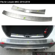 2Pcs Fits for Lincoln MKC 2015-2019 Rear Bumper Sill Moulding Trims Protector