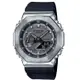 【CASIO 卡西歐】 G-SHOCK 百搭銀黑 金屬錶殼 八角形錶殼 GM-2100-1A_44.4mm