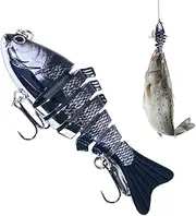 Fishing Bait - Multi-Jointed Fish Lures with Hook | Colorful Angling Accessories, Trout Bait for All Water Layers