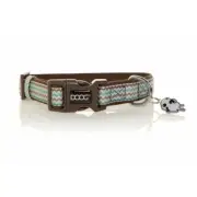 DOOG COLLAR BRN & BLU LG BENJI NEOPREME COLLAR