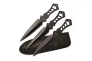 Perfect Point Stainless Steel Throwing Knife Set 190mm 3pcs (K-TK-017-3B)