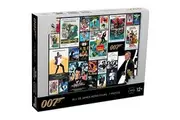 Top Puzzles James Bond - All 25 007 Films 1000 Piece Jigsaw Puzzle Game, Includes No Time To Die and Goldfinger, gift for ages 12 plus
