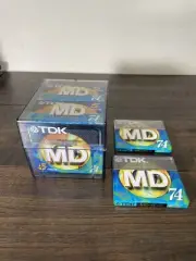 TDK Digital Audio MiniDisc Japan MD-XG74 NOS Sealed 12 PACK - NEW! w/ Case