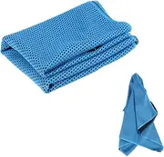 Parliky Microfiber Cooling Towel for Sports Fitness Yoga Lightweight Ice Scarf Light Blue Quick Dry and Breathable Neck Cooler for Outdoor Activities Workouts