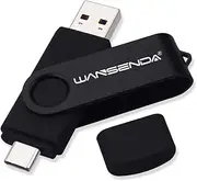 OTG USB C Type C Flash Drive USB 3.0/3.1 Photo Stick (512GB, Black)