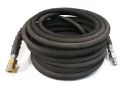 50 Foot Hose with Female Brass 3/8" QC Coupler & Male Plated Steel 3/8" QC Plug
