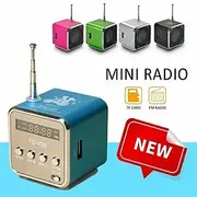 Mini Portable Stereo Audio Speaker Music Player FM Radio TF Card U Disk Support