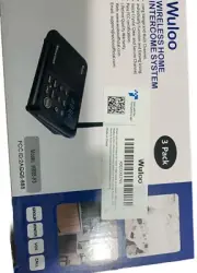 Wuloo 3 Pack Wireless Home Intercoms System Black Model: W888-P3 Fast Shipping