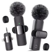 Professional Cordless Wireless Lavalier Microphone - Wireless Microphone for ...