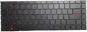Laptop Backlit Keyboard Red Words for MSI PS42 8M PS42 Modern 8MO 8RA 8RB 8RC Italy IT Black without Frame New