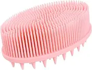 minkissy Body Scrubbers Scalp Massager Shampoo Brush Hair-washing Brush for Gentle Exfoliation