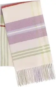[ＪＩＬＬ ＳＴＵＡＲＴ] Jill Stuart 60124016 Stole Cashmere Check Stole Women's, Khaki [C], 約 横50cm×縦190cm