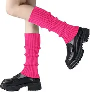 [GTYARYUA] Women's Winter Legwarmers, 80s Ankle Warmers, Legwarmers, Neon Leg Warmers, Women's Leg Warmers, Retro Fashion Accessories for Ballet and Hiking