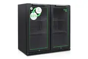 Husky 173L Eco Double Door Back Bar Drinks Chiller in Black (C2HECO840BKAU)