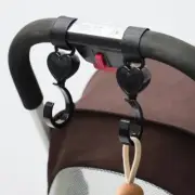 2PCS Original Versatile Baby Stroller Hook with 360° Rotating Buckle Fit Prams