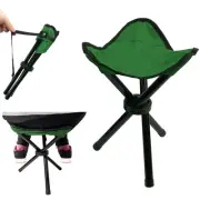 Folding Camping StoolPortable Tripod SeatFolding Camping ChairsOutdoor Travel...