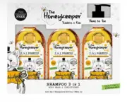 THE HONEY KEEPER SHAMPOO 3IN1/ORGANIC HONEY/23.6 fl oz BOTTLES/FREE SHIP/3PACK