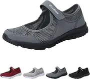 [JWSVBF] Tennis Shoes Womens Sneaker Wedge Sandals for Women, Women's Air Cushion Slip-On Walking Shoes Orthopedic Diabetic Walking Shoes, Fashion Casual Lace Up Breathable Sport Running Platform Shoes