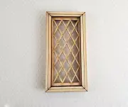 Dollhouse Window Tudor Style Diamond Pane 1:12 Scale Miniature 2114CW