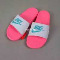 在飛比找蝦皮購物優惠-[歐鉉]NIKE WMNS BENASSI JDI 白粉紅 