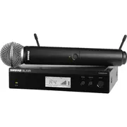 SHURE BLX24RSM58-M17 Rack Mountable Wireless System & Sm58 Fitted Transmitter Lightweight, Rugged