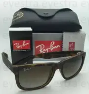 Ray-Ban Justin Polarised Sunglasses RB4165 865/T5 54mm Tortoise Brown Gradient