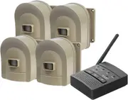 Hosmart 1/2 Mile Driveway Alarm Wireless Sensor System & Driveway Sensor Alert System (1R+4S)