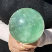 4.18LB Nature Fluorite Quartz Ball Crystal Magic Sphere Healing G5474