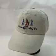 Ft.Lauderdale, FL Men's Baseball Cap Hat Strapback Beige OSFA