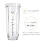 Replacement Accessories 32OZ Cup w/ scale for Nutri Ninja Auto IQ Bullet Blender