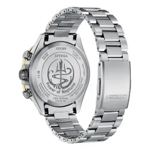 【CITIZEN 星辰】GENTS 限量 光動能GPS衛星對時 鈦金屬三眼計時腕錶-藍44.6mm(CC4054-68L 海王星款)