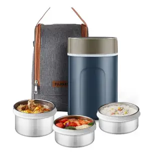 【星優】保溫提鍋 保溫桶 保溫飯盒 便當盒 飯盒(304不鏽鋼 送餐具+保溫袋)