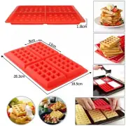 Silicon Silicone Waffle Mold Mould Cake Fondant Bakeware Baking Tools B