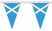 SCOTLAND ST ANDREW LIGHT BLUE 20 metre TRIANGLE BUNTING 30 FLAGS flag 54 FLAGS